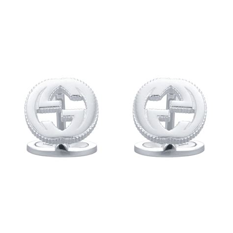 gucci ybe49901000100u|Gucci Gucci Interlocking Sterling Silver Cufflinks .